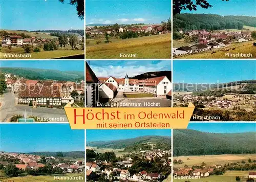 AK / Ansichtskarte Hoechst_Odenwald mit seinen Ortsteilen Hoechst_Odenwald