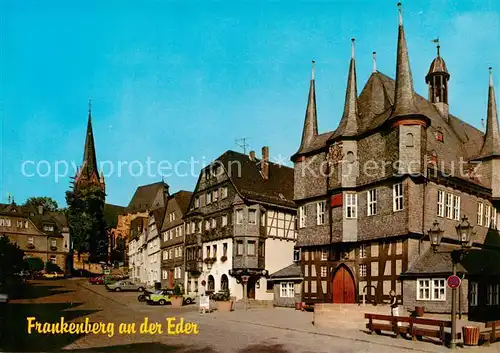 AK / Ansichtskarte Frankenberg_Eder Obermarkt Blick zur Liebfrauenkirche Frankenberg Eder