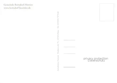 AK / Ansichtskarte Bertsdorf Hoernitz Wohnhaus Kirche Schloss Panorama 