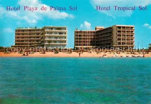 AK / Ansichtskarte Playa_de_Palma_Mallorca Hotel Playa de Palma Sol Hotel Tropical Sol Playa_de_Palma_Mallorca