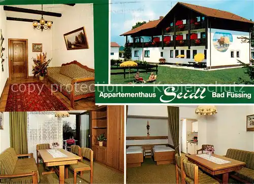 AK / Ansichtskarte Bad_Fuessing Appartementhaus Seidl Details Bad_Fuessing
