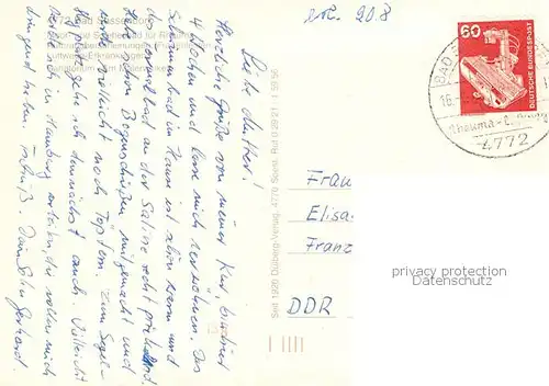 AK / Ansichtskarte Bad_Sassendorf Sanatorium am Malerwinkel Bad_Sassendorf