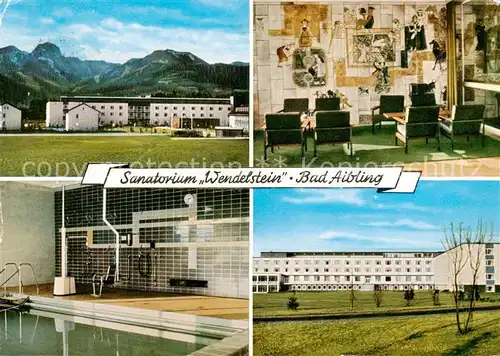 AK / Ansichtskarte Bad_Aibling Sanatorium Wendelstein Bewegungsbad Halle Bad_Aibling