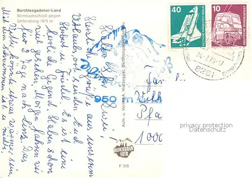 AK / Ansichtskarte Berchtesgaden Wimbachschloss mit Untersberg Berchtesgaden