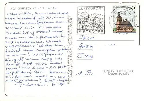 AK / Ansichtskarte Maria_Eck Fliegeraufnahme Maria_Eck