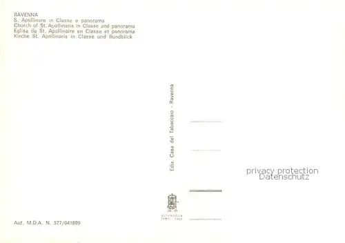 AK / Ansichtskarte Ravenna_IT S Apollinare in Classe e panorama 