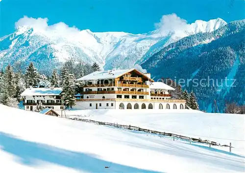 AK / Ansichtskarte Mittenwald_Bayern Berggasthaus und Cafe Groebl Alm Mittenwald Bayern