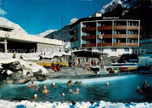 AK / Ansichtskarte Leukerbad_Loueche les Bains_VS Thermal Freiluftbaeder Hotel Matterhof 