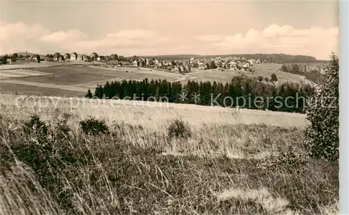 AK / Ansichtskarte Frauenwald_Thueringen Panorama Luftkurort Blick ueber die Felder Frauenwald Thueringen