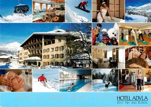 AK / Ansichtskarte Flims_Waldhaus Hotel Advla Teilansichten Flims Waldhaus