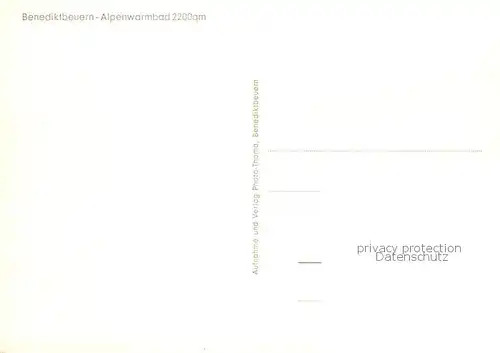 AK / Ansichtskarte Benediktbeuern Alpenwarmbad Benediktbeuern