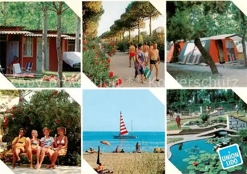 AK / Ansichtskarte Cavallino_Lido_Venezia_IT Union Lido Camping Caravaning Hotel Bungalow Sport Details 