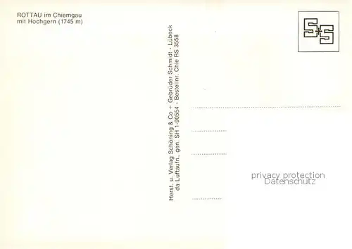 AK / Ansichtskarte Rottau_Chiemgau Fliegeraufnahme mit Hochgern Rottau Chiemgau