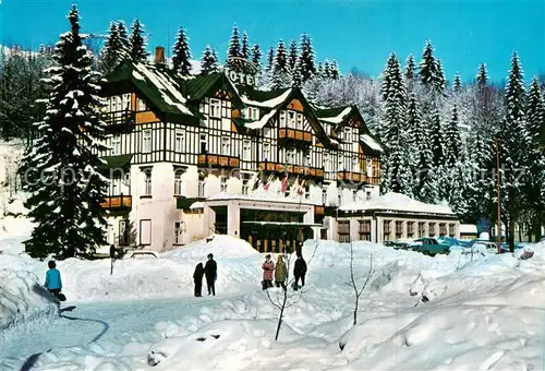 AK / Ansichtskarte Spindleruv_Mlyn_Spindelmuehle_Riesengebirge_CZ Hotel Savoy 