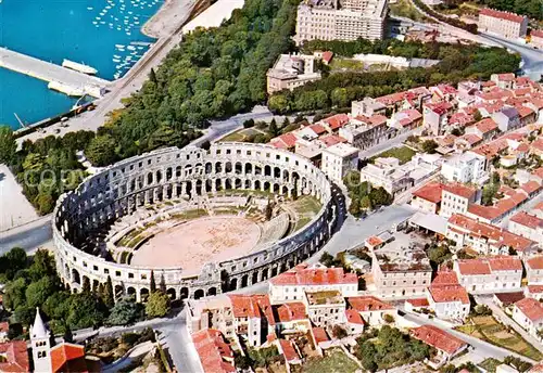 AK / Ansichtskarte Pula_Pola_Croatia Fliegeraufnahme 