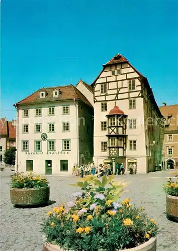 AK / Ansichtskarte Cheb_Eger Spalicek skupina stredovekych kupeckych domu 