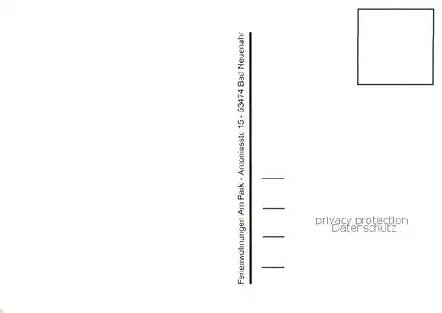 AK / Ansichtskarte Bad_Neuenahr Ahrweiler Ferienwohnungen Am Park in Bad Neuenahr Teilansichten Bad_Neuenahr Ahrweiler