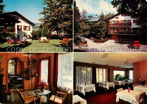 AK / Ansichtskarte Flims_Waldhaus Pension Suliva Gastraeume Flims Waldhaus