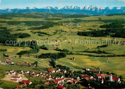 AK / Ansichtskarte Eglofs_Woringen Fliegeraufnahme mit Familienferiendorf der Dioezese Rottenburg Eglofs Woringen