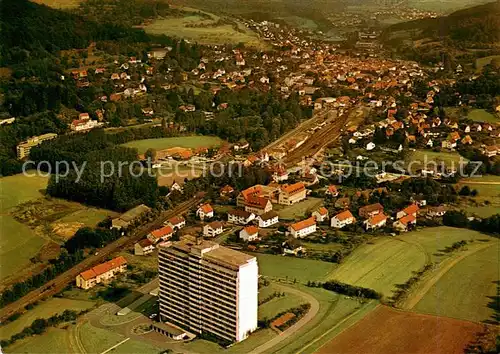 AK / Ansichtskarte Bad_Brueckenau Fliegeraufnahme mit Kurstift Bad_Brueckenau