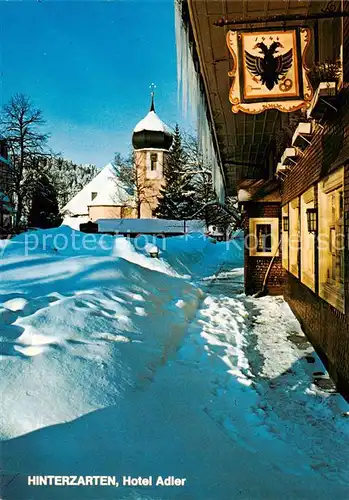 AK / Ansichtskarte Hinterzarten Hotel Adler Kirche Hinterzarten