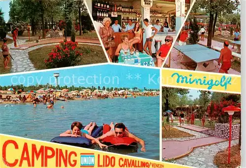 AK / Ansichtskarte Cavallino_Lido_Venezia_IT Camping Union Lido Cavallino Strand Minigolf Bar Tischtennis 