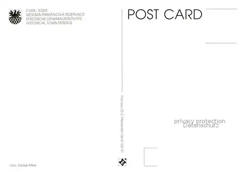 AK / Ansichtskarte Cheb_Eger Fliegeraufnahme Staedt Denkmalreservats 