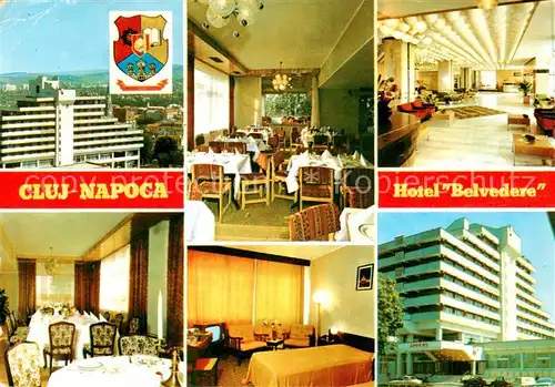 AK / Ansichtskarte Cluj Napoca_Klausenburg_Kolozsvar Hotel Belvedere Gastraeume Zimmer Panorama 