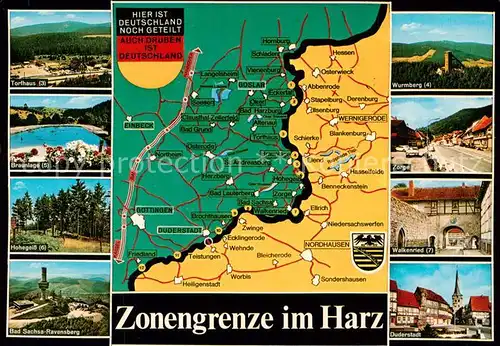 AK / Ansichtskarte  Grenze_Douane_Zoll_Frontiere Zonnengrenze im Harz 