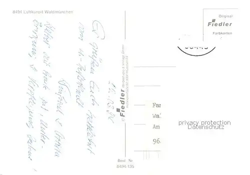 AK / Ansichtskarte  Waldmuenchen Fliegeraufnahme Waldmuenchen