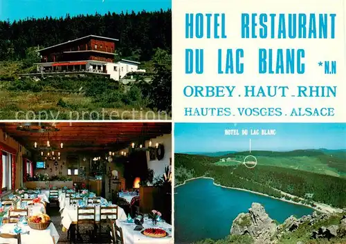AK / Ansichtskarte  Orbey_Haut_Rhin Hotel Restaurant du Lac Blanc Vue aerienne Orbey_Haut_Rhin