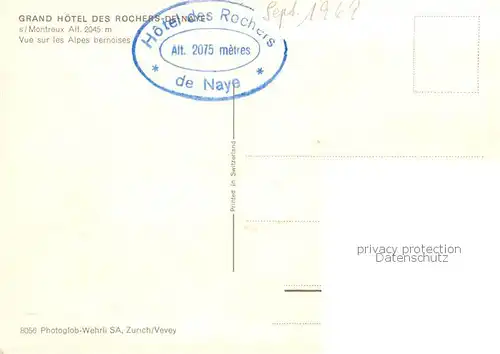AK / Ansichtskarte  Rochers_de_Naye Grand Hotel des Rochers Vue aerienne Rochers_de_Naye