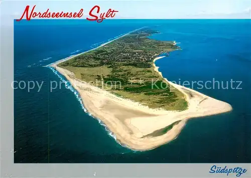 AK / Ansichtskarte  Sylt Fliegeraufnahme Sylt