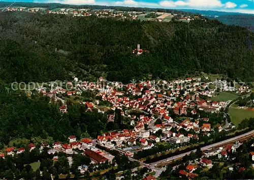 AK / Ansichtskarte  Bad_Liebenzell Fliegeraufnahme mit Ortsteil Unterlengenhardt Bad_Liebenzell