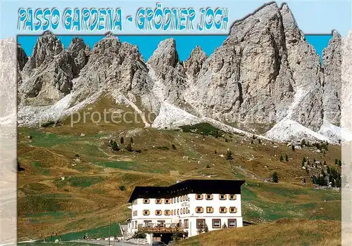 AK / Ansichtskarte  Passo_Gardena Groedner Joch con il Piz da Cir Passo Gardena