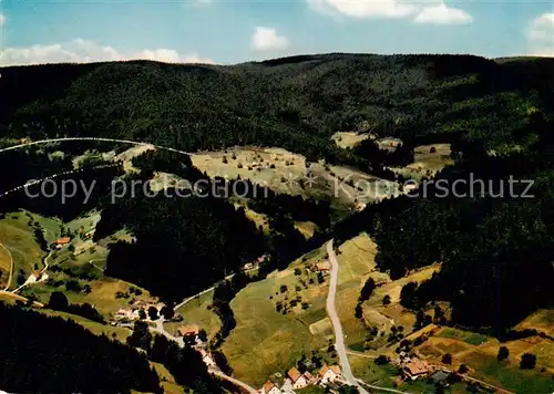 AK / Ansichtskarte  Bad_Rippoldsau_Schwarzwald Gasthaus Pension und Metzgerei zur Holzwaelder Hoehe Fliegeraufnahme Bad_Rippoldsau