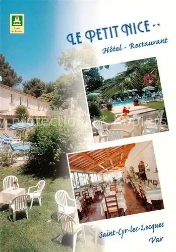 AK / Ansichtskarte  Saint-Cyr-les-Lecques Le Petit Nice Hotel Restaurant Pool Gastraum Saint-Cyr-les-Lecques