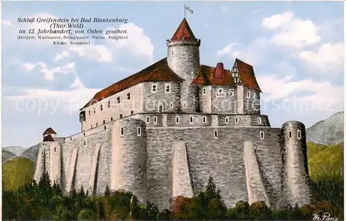 AK / Ansichtskarte 73841492 Bad_Blankenburg Schloss Greifenstein Bad_Blankenburg