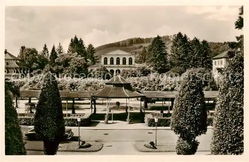 AK / Ansichtskarte  Bad_Brueckenau Kurgarten mit Wandelbahn und Kursaal Bad_Brueckenau