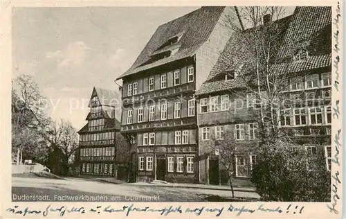 AK / Ansichtskarte  Duderstadt Fachwerkbauten am Obermarkt Duderstadt