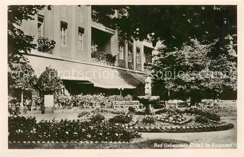 AK / Ansichtskarte  Bad_Liebenstein Im Kurgarten Bad_Liebenstein