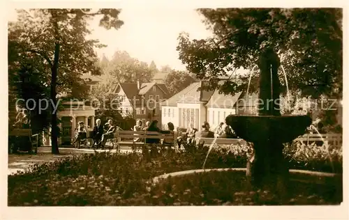 AK / Ansichtskarte  Bad_Liebenstein Kurgarten Brunnentempel und Badehaus Bad_Liebenstein