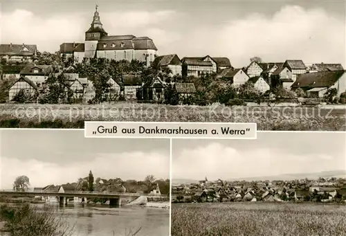 AK / Ansichtskarte  Dankmarshausen Stadtansicht Werrapartie Panorama Dankmarshausen