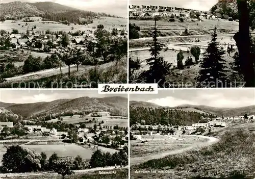 AK / Ansichtskarte  Breitenbach_Eichsfeld Panorama Schwimmbad Campingplatz Breitenbach Eichsfeld