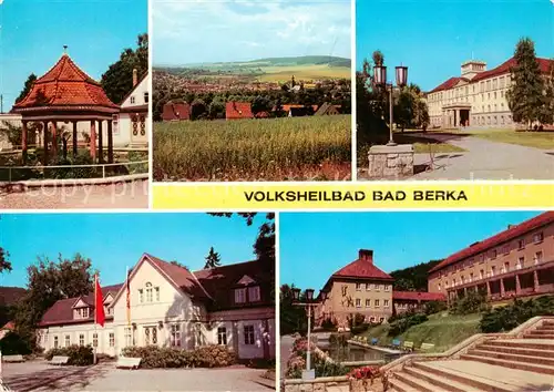 AK / Ansichtskarte 73841577 Bad_Berka Volksheilbad Bad Berka Pavillon Panorama Wassertretanlage Bad_Berka