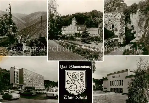 AK / Ansichtskarte  Bad_Blankenburg Am Griesbach FDGB Erholungsheim Am Goldberg Burg Greifenstein FDGB Urlauberwohnheim Magnus Poser Stadthalle Bad_Blankenburg