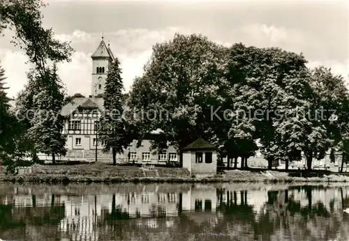 AK / Ansichtskarte  Bad_Klosterlausnitz Schwanenteich Bad_Klosterlausnitz