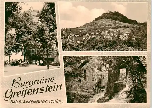 AK / Ansichtskarte  Bad_Blankenburg Burgruine Greifenstein Teilansichten Bad_Blankenburg