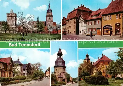 AK / Ansichtskarte  Bad_Tennstedt Partie am Weichberg Markt Kurstrasse Osthoefer Tor Rathaus Bad_Tennstedt