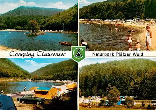 AK / Ansichtskarte  Waldfischbach-Burgalben Camping Clausensee Naturpark Pfaelzer Wald Waldfischbach-Burgalben